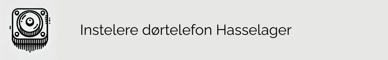 Instelere dørtelefon Hasselager